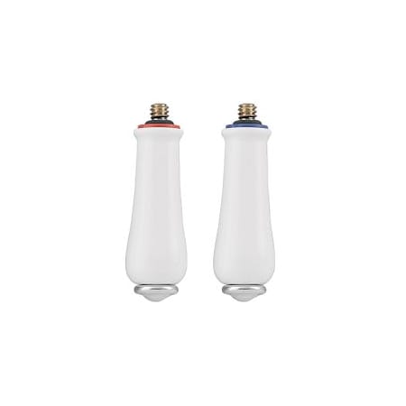 Moen Replacement Handle Knob Insert Porcelain/Chrome 97559